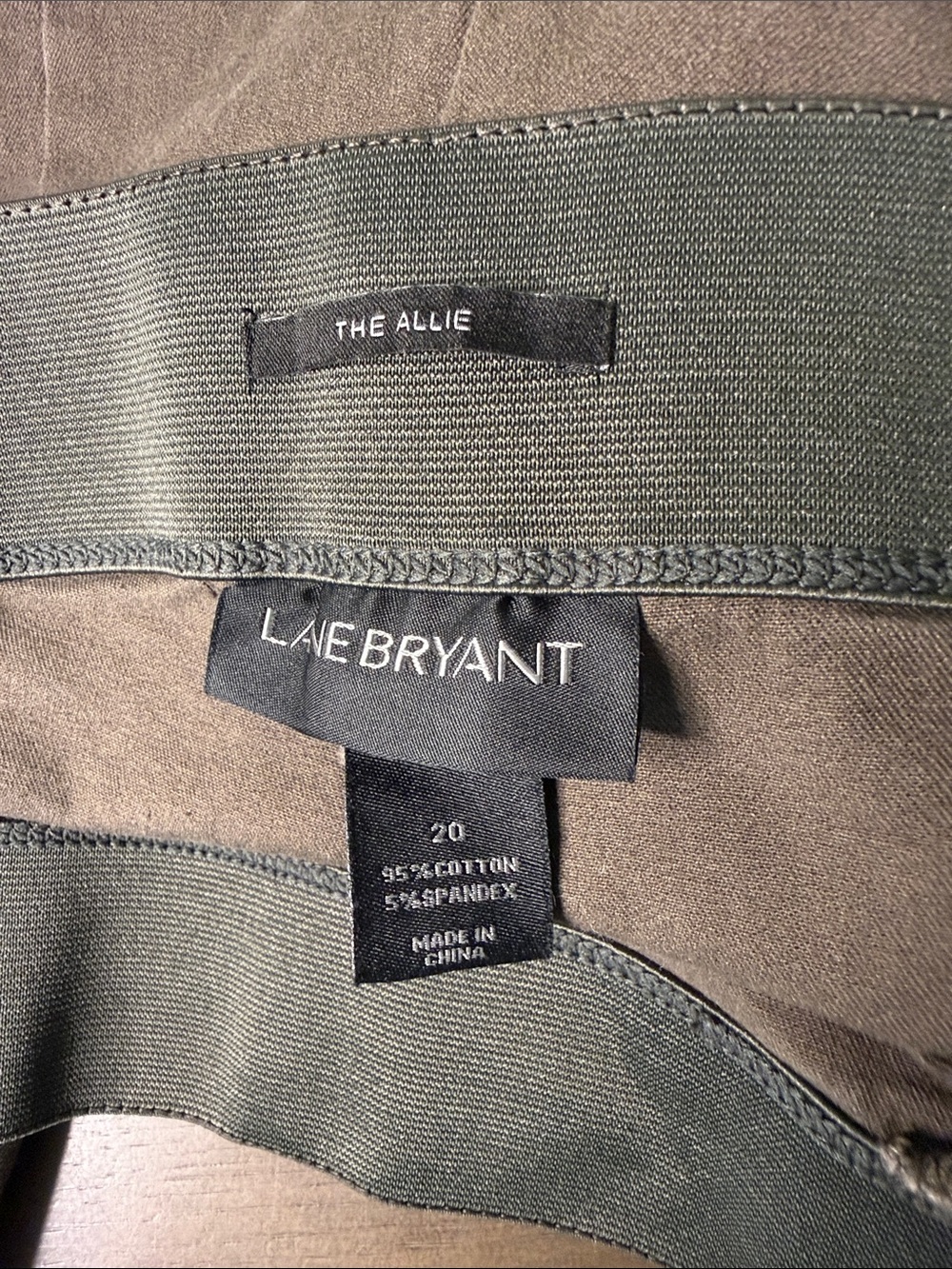 Lane Bryant Olive Green The Allie Stretch Chinos - Men